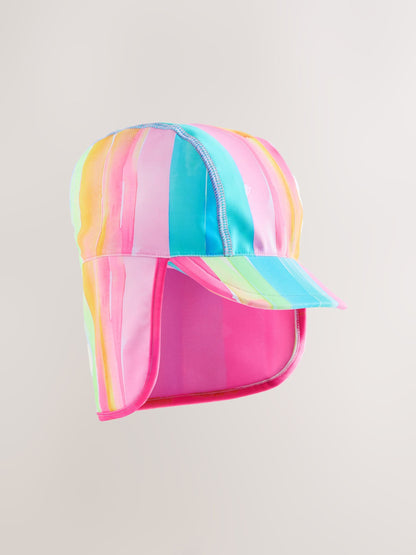 Rainbow Stripe Swim Legionnaire Hat (3mths-10yrs) image 3