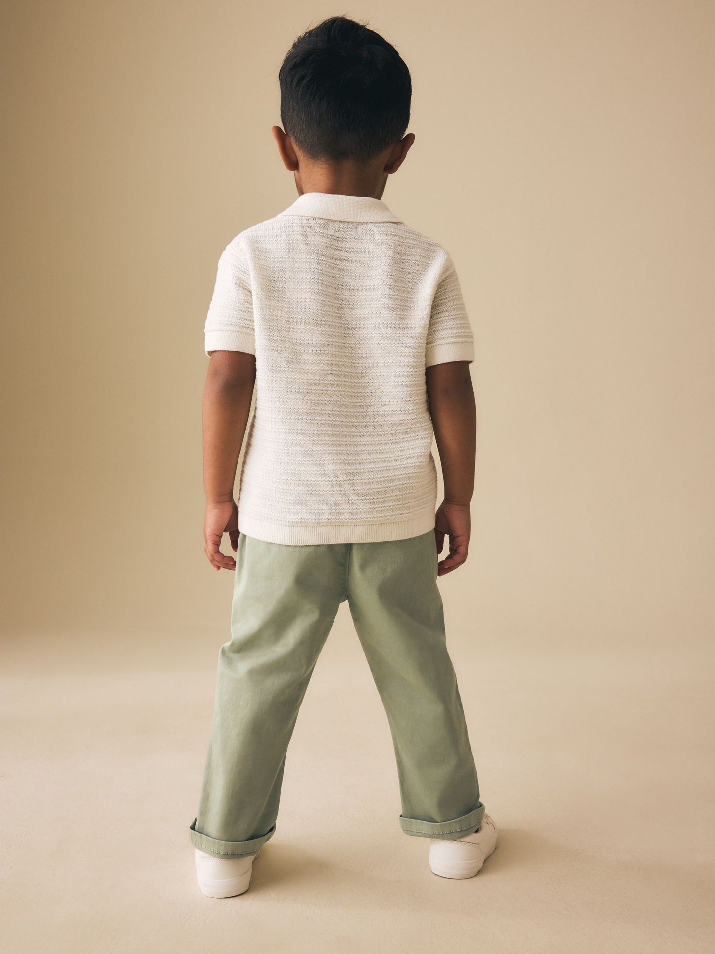 Sage Green Stretch Chino Trousers (3mths-7yrs) image 3