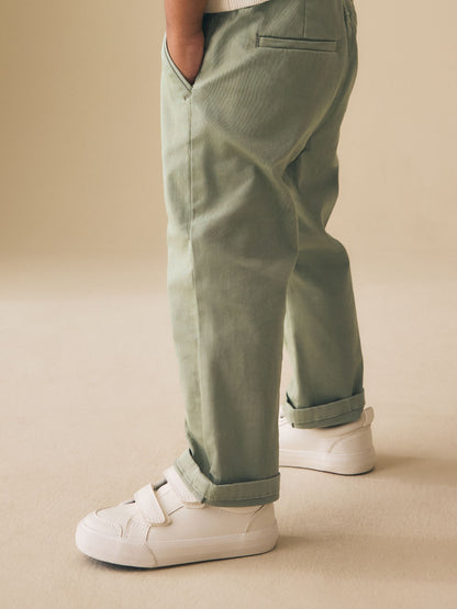 Sage Green Stretch Chino Trousers (3mths-7yrs) image 4