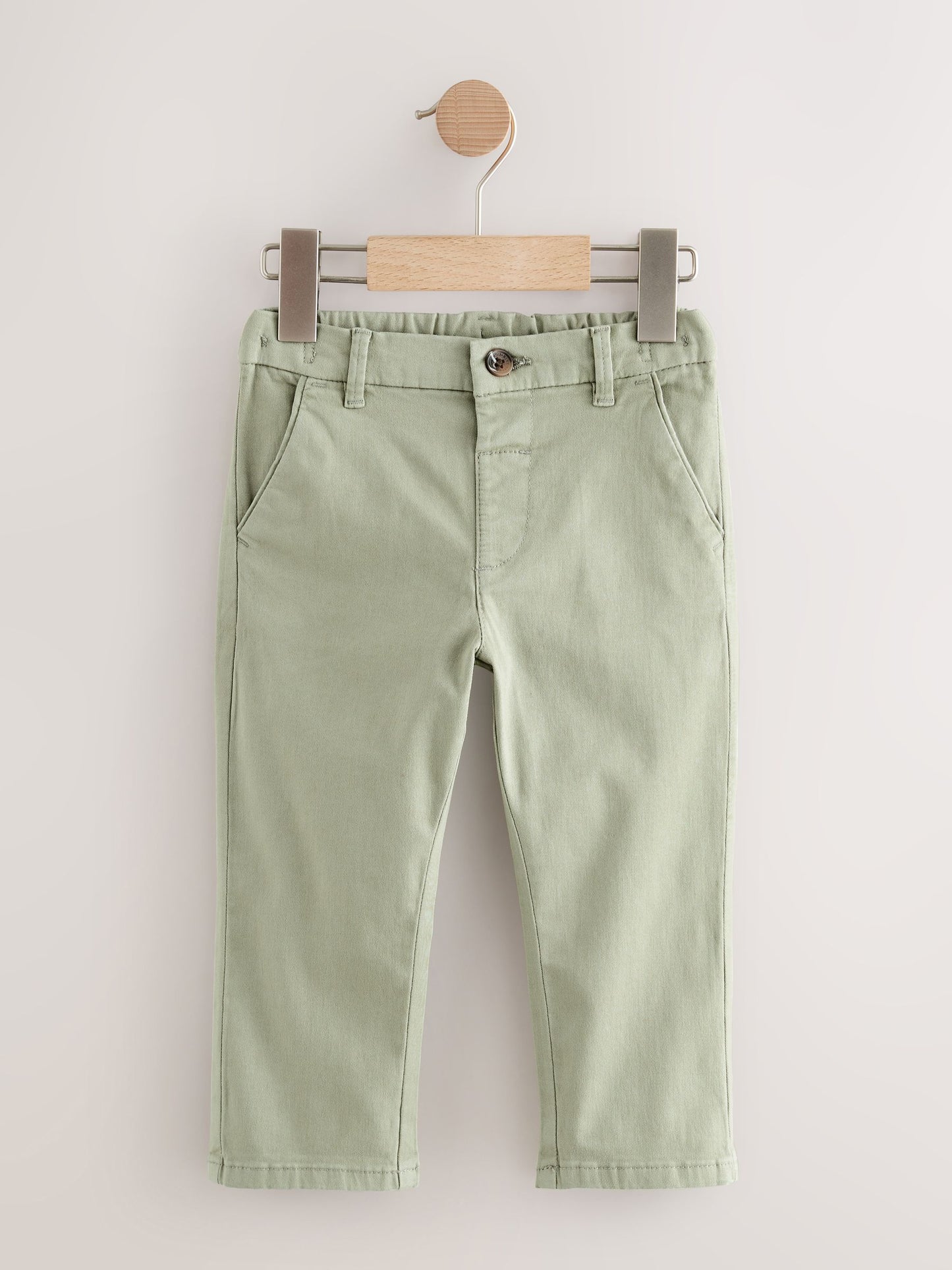 Sage Green Stretch Chino Trousers (3mths-7yrs) image 5