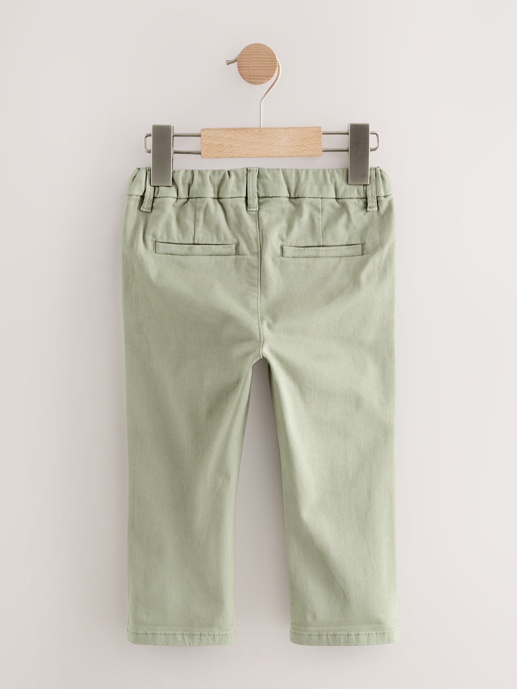 Sage Green Stretch Chino Trousers (3mths-7yrs) image 6