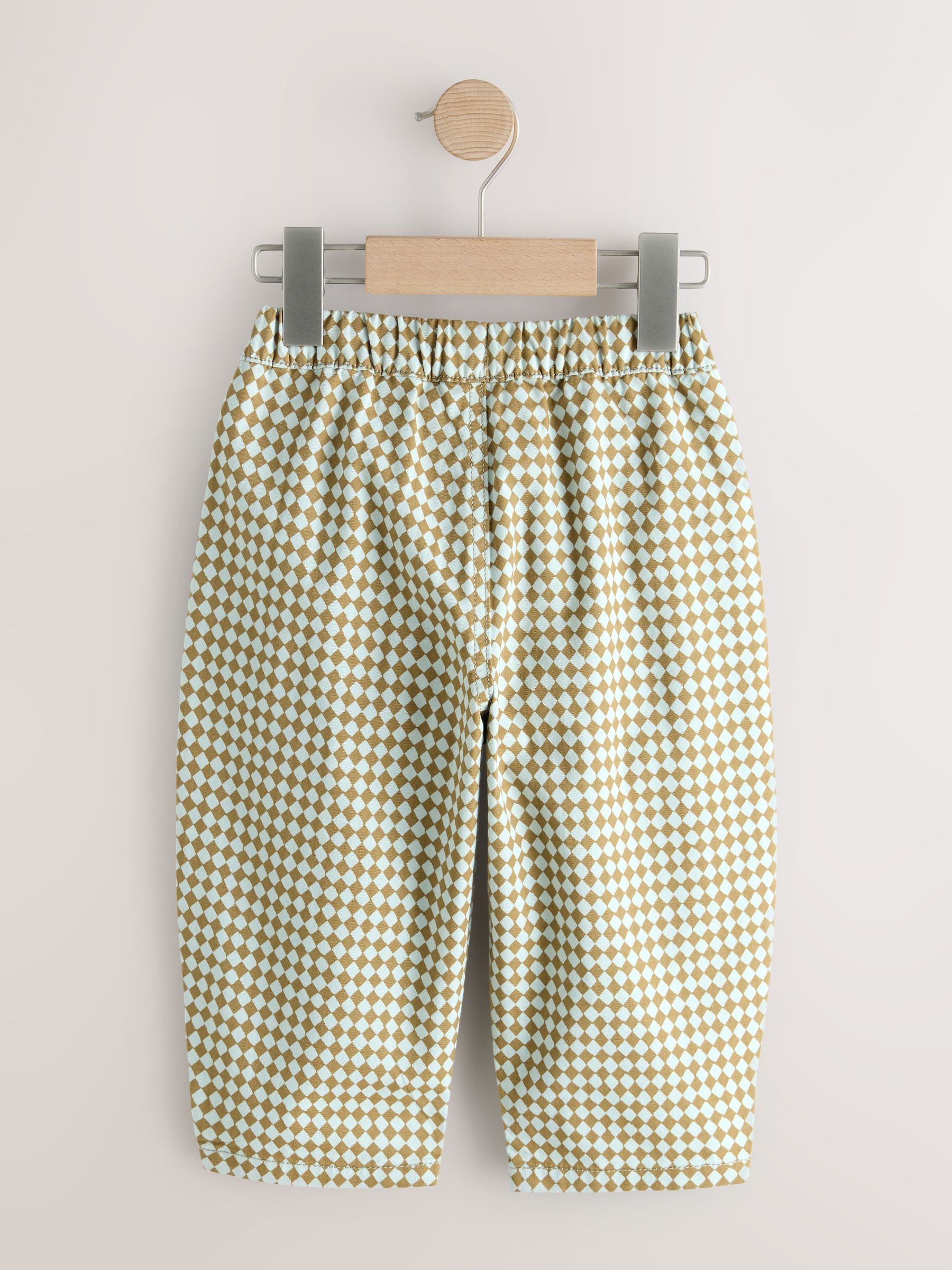 Green/Blue Mini Harlequin Barrel Pull On Trousers (3mths-7yrs) image 6