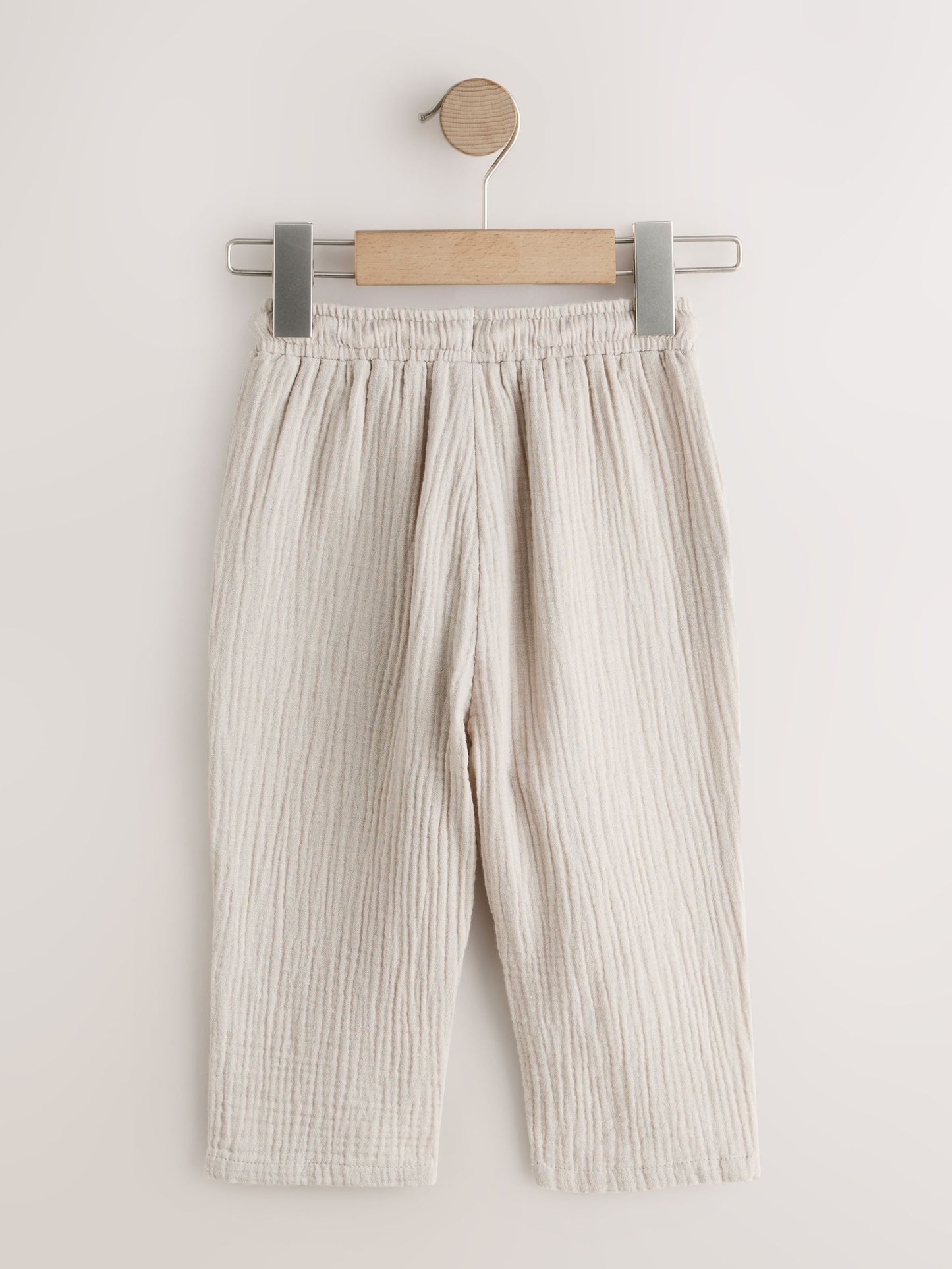 Neutral Soft Textured Pull On Trousers (3mths-7yrs) image 6