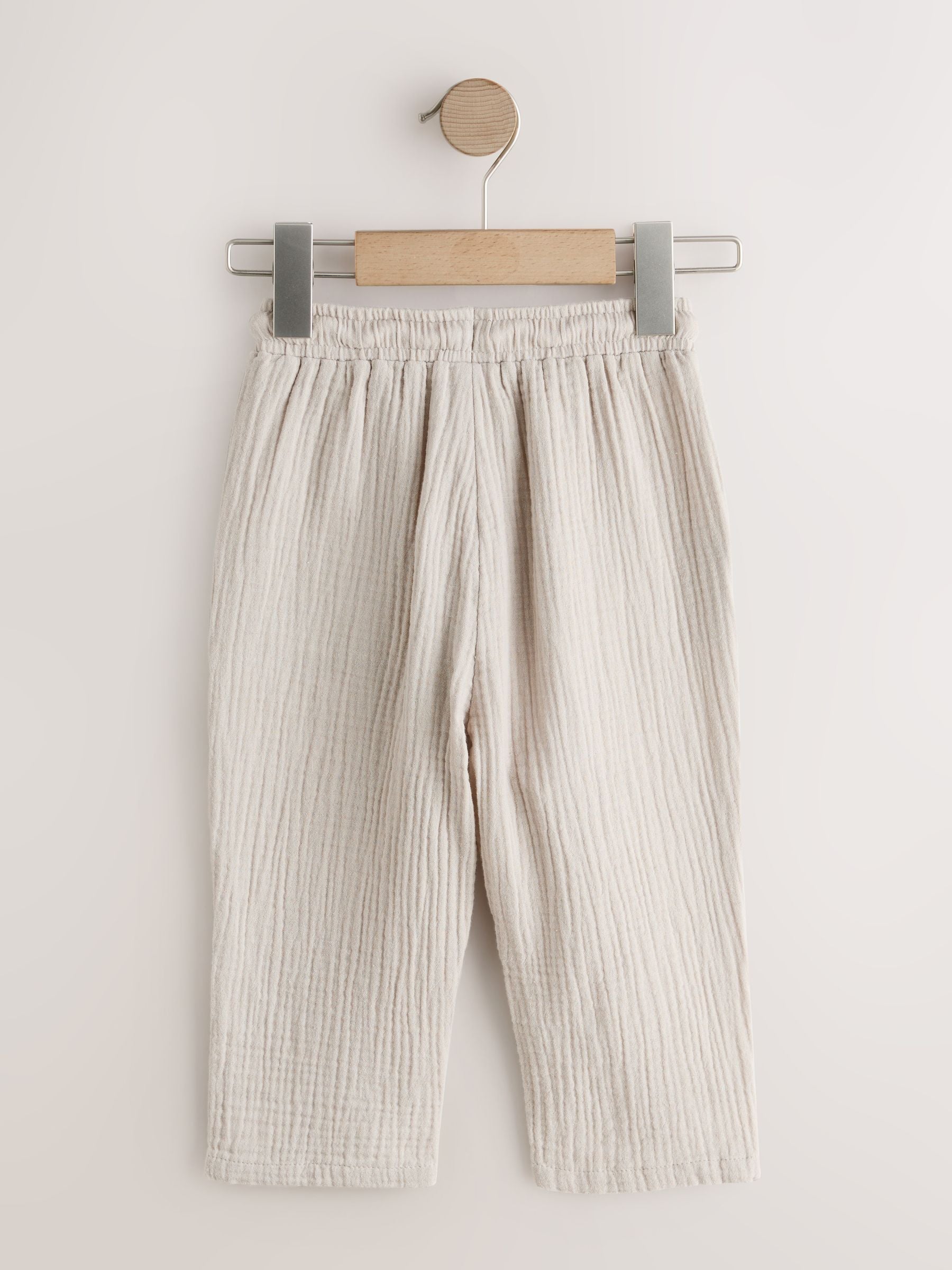Neutral Soft Textured Pull On Trousers (3mths-7yrs) image 6