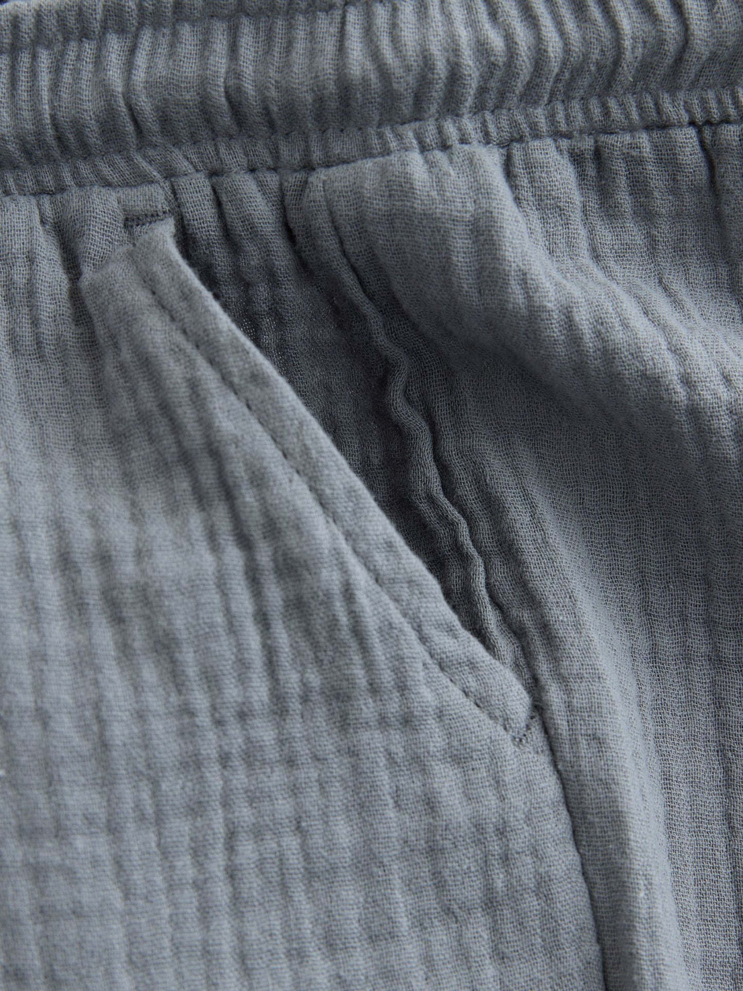 Blue Soft Textured Pull On Trousers (3mths-7yrs) image 6
