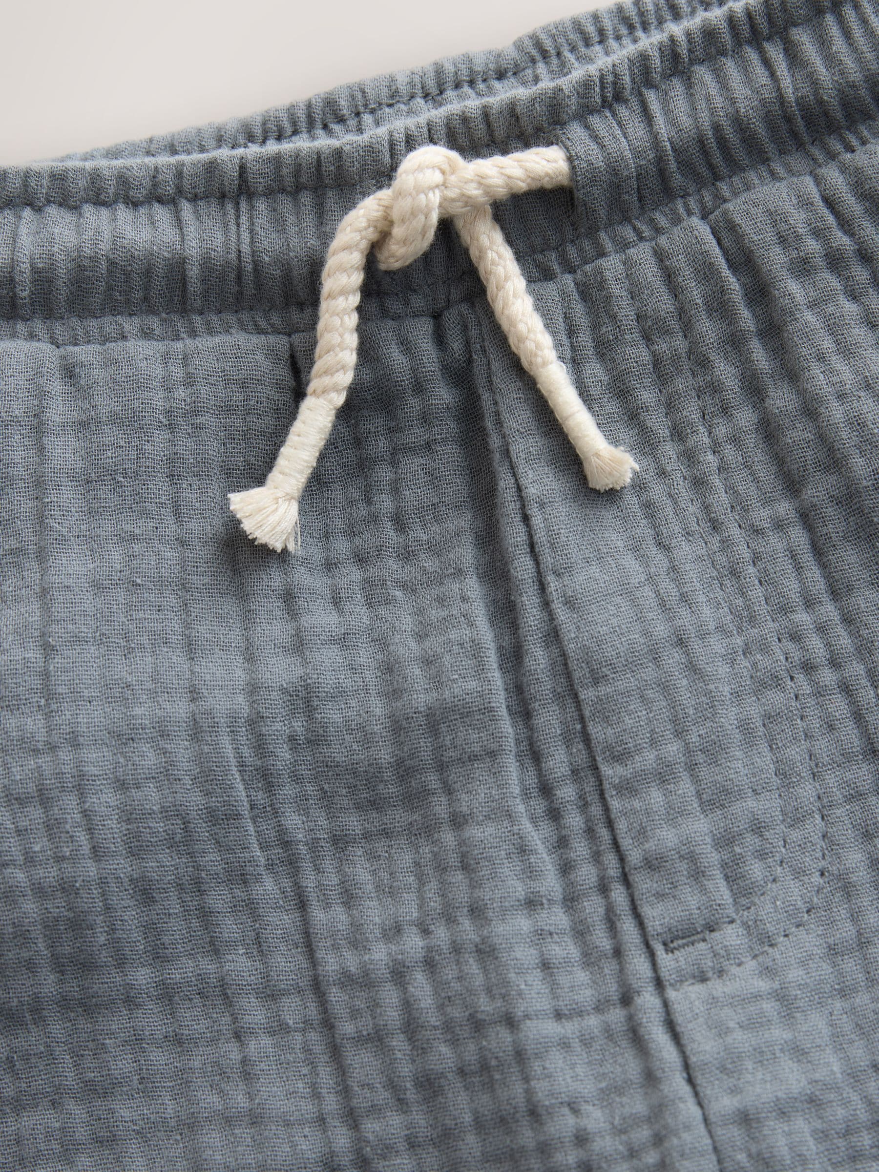 Blue Soft Textured Pull On Trousers (3mths-7yrs) image 7