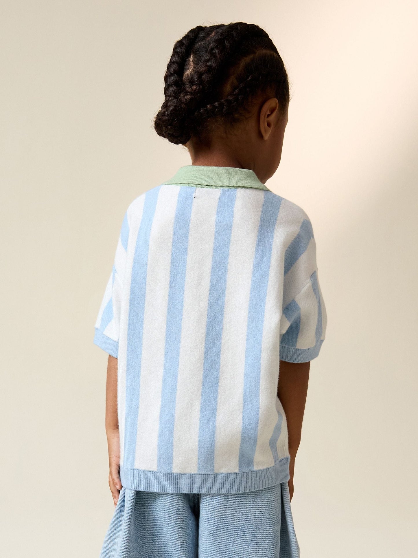 Dsiney Kidz - Blue Character Button Neck Knitted Polo Shirt (3mths-7yrs) image 3