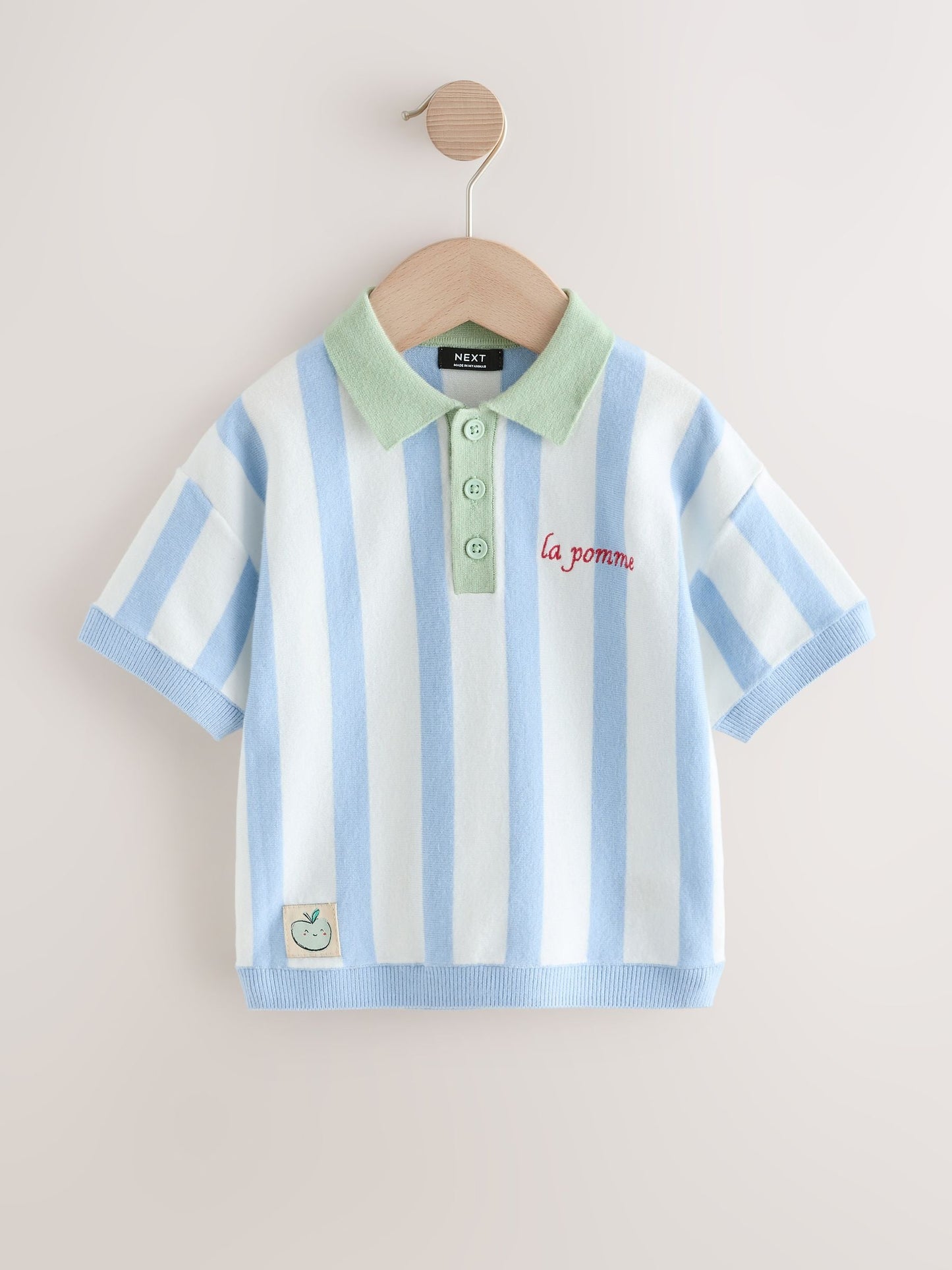 Dsiney Kidz - Blue Character Button Neck Knitted Polo Shirt (3mths-7yrs) image 5