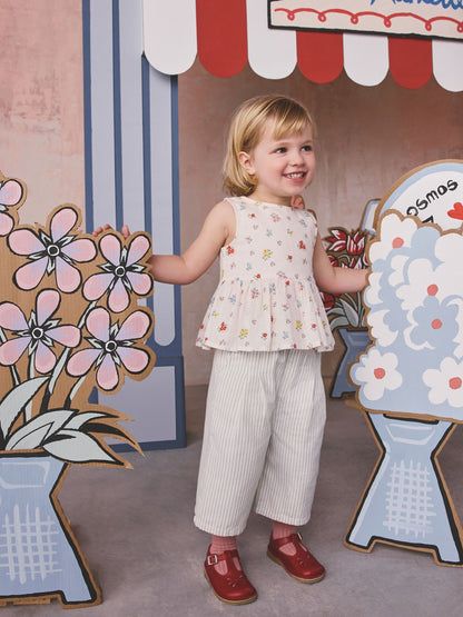 Cath Kidston Ecru Ditsy Blouse And Trousers Set (3mths-8yrs) image 2