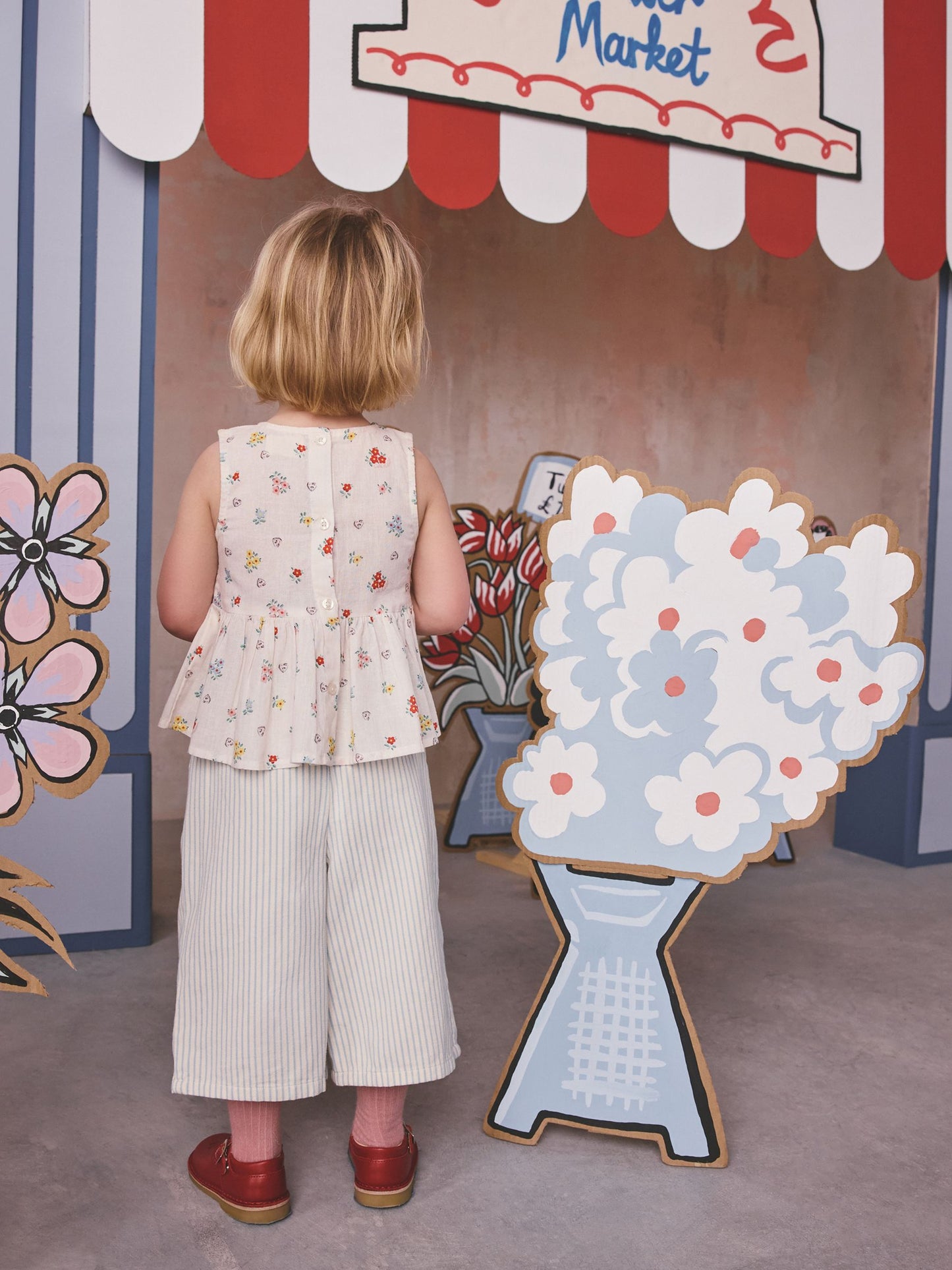 Cath Kidston Ecru Ditsy Blouse And Trousers Set (3mths-8yrs) image 3