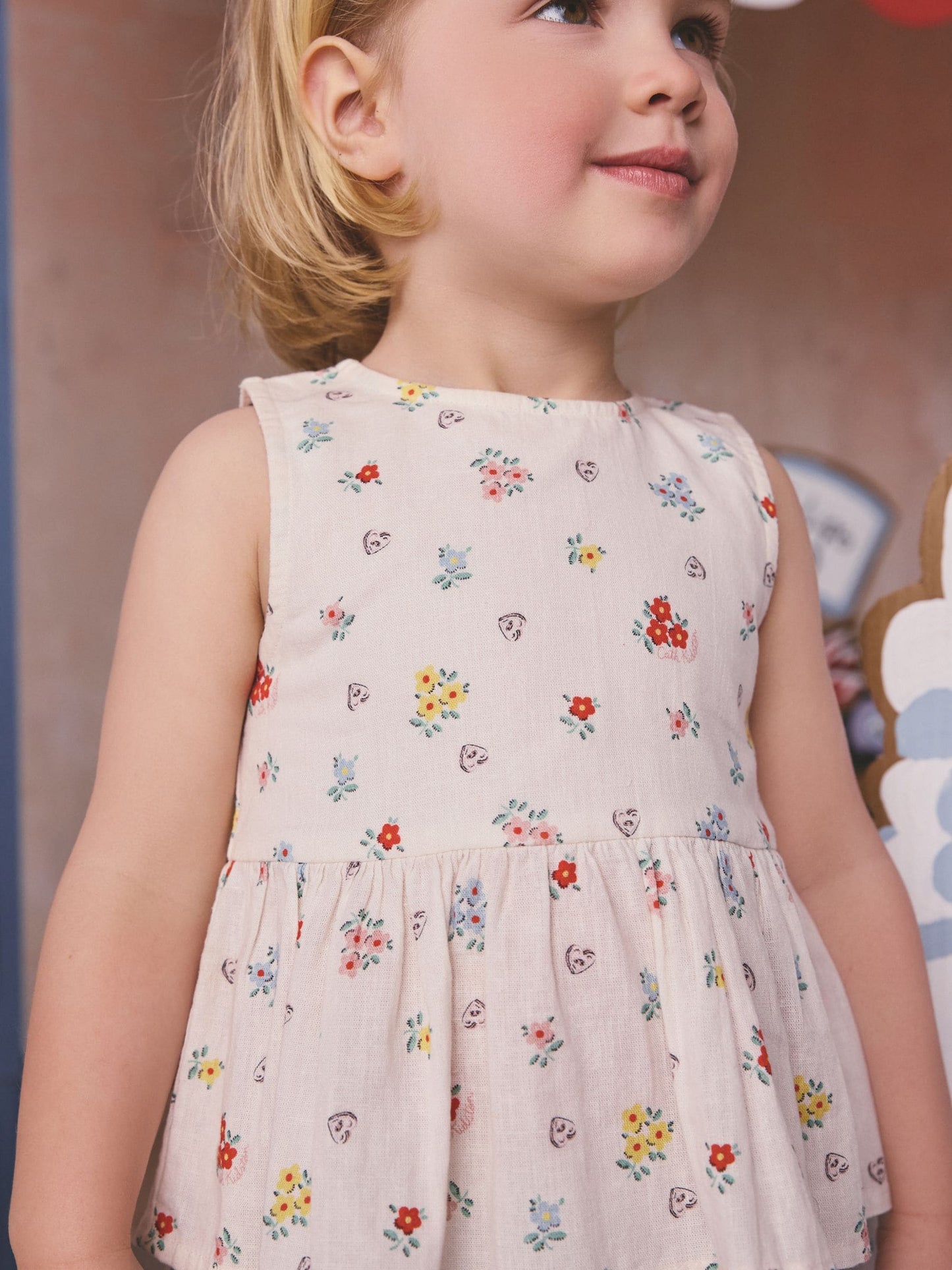 Cath Kidston Ecru Ditsy Blouse And Trousers Set (3mths-8yrs) image 4