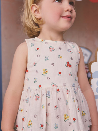 Cath Kidston Ecru Ditsy Blouse And Trousers Set (3mths-8yrs) image 4