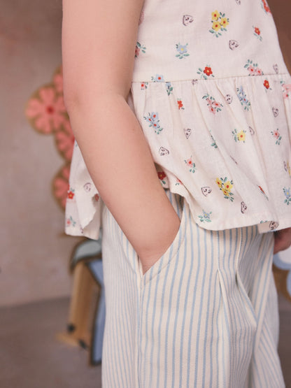 Cath Kidston Ecru Ditsy Blouse And Trousers Set (3mths-8yrs) image 5