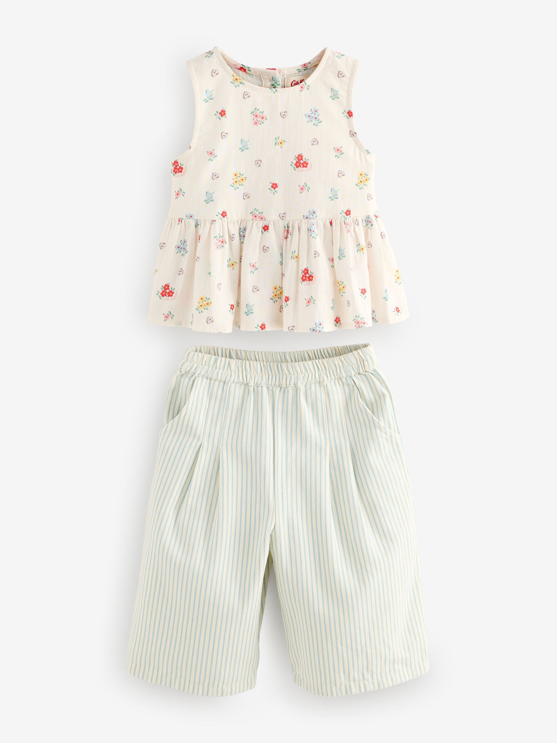 Cath Kidston Ecru Ditsy Blouse And Trousers Set (3mths-8yrs) image 7