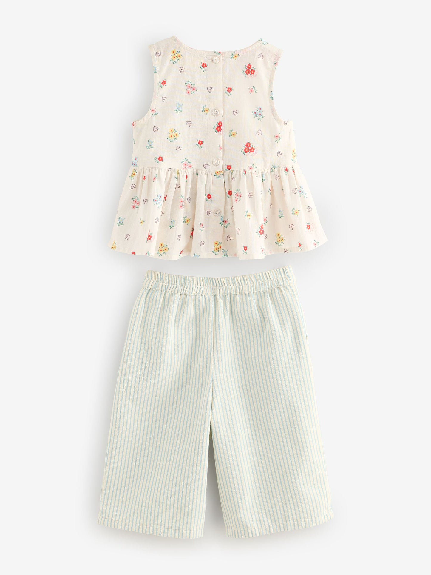 Cath Kidston Ecru Ditsy Blouse And Trousers Set (3mths-8yrs) image 8