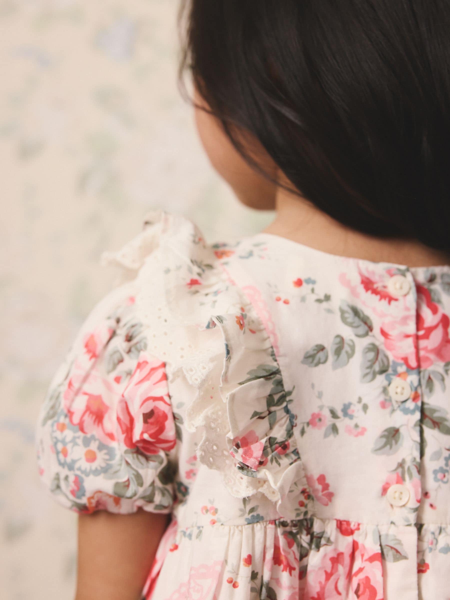 Cath Kidston Pink Floral Short Sleeve Dress (3mths-8yrs) image 5