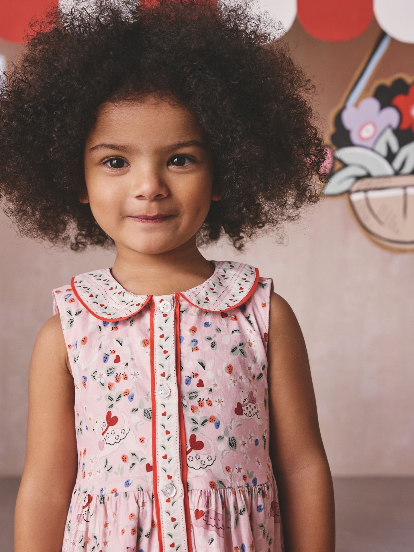 Cath Kidston Pink Ditsy Cath Kidston Cotton Collar Dress (3mths-8yrs) image 6