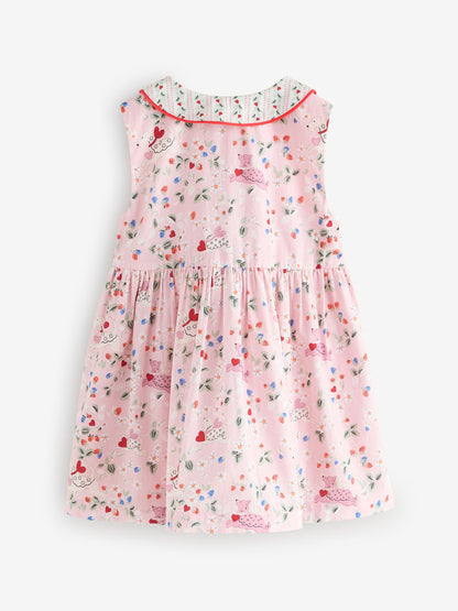 Cath Kidston Pink Ditsy Cath Kidston Cotton Collar Dress (3mths-8yrs) image 8