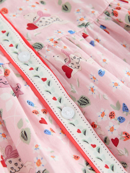Cath Kidston Pink Ditsy Cath Kidston Cotton Collar Dress (3mths-8yrs) image 9