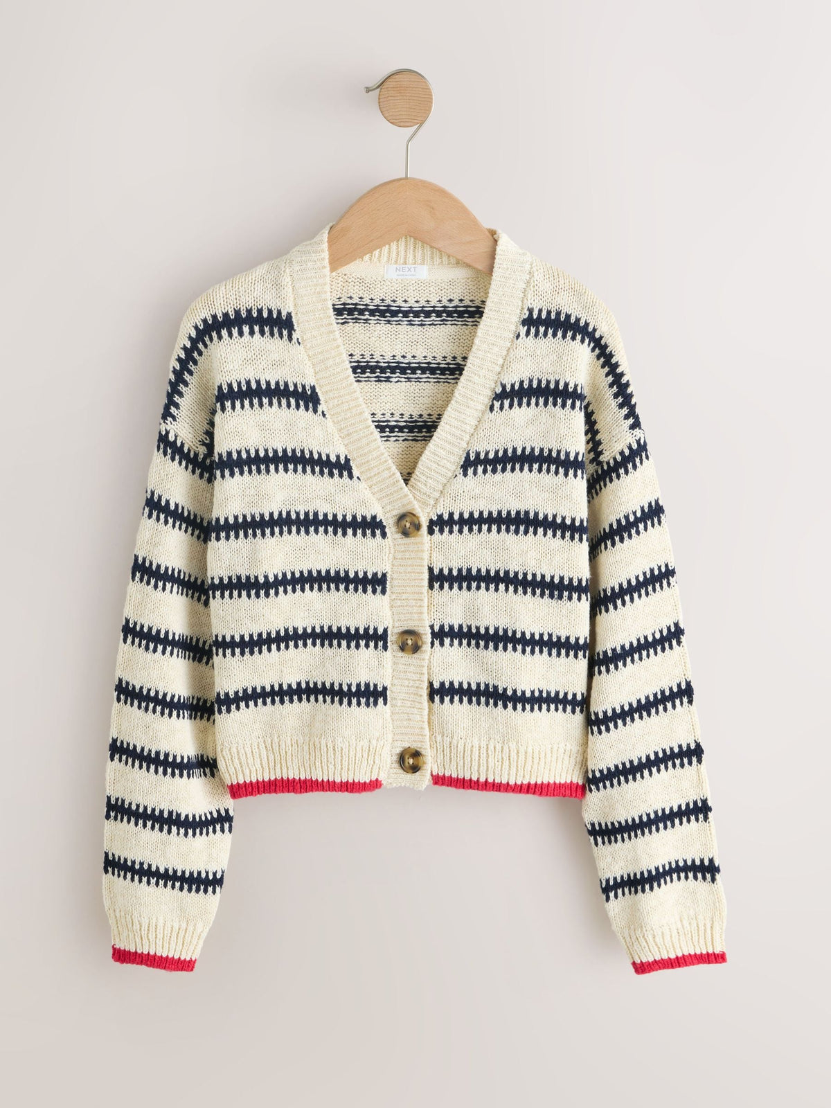 Dsiney Kidz - Mono Stripe V-Neck Stitch Cardigan (3-16yrs) image 3