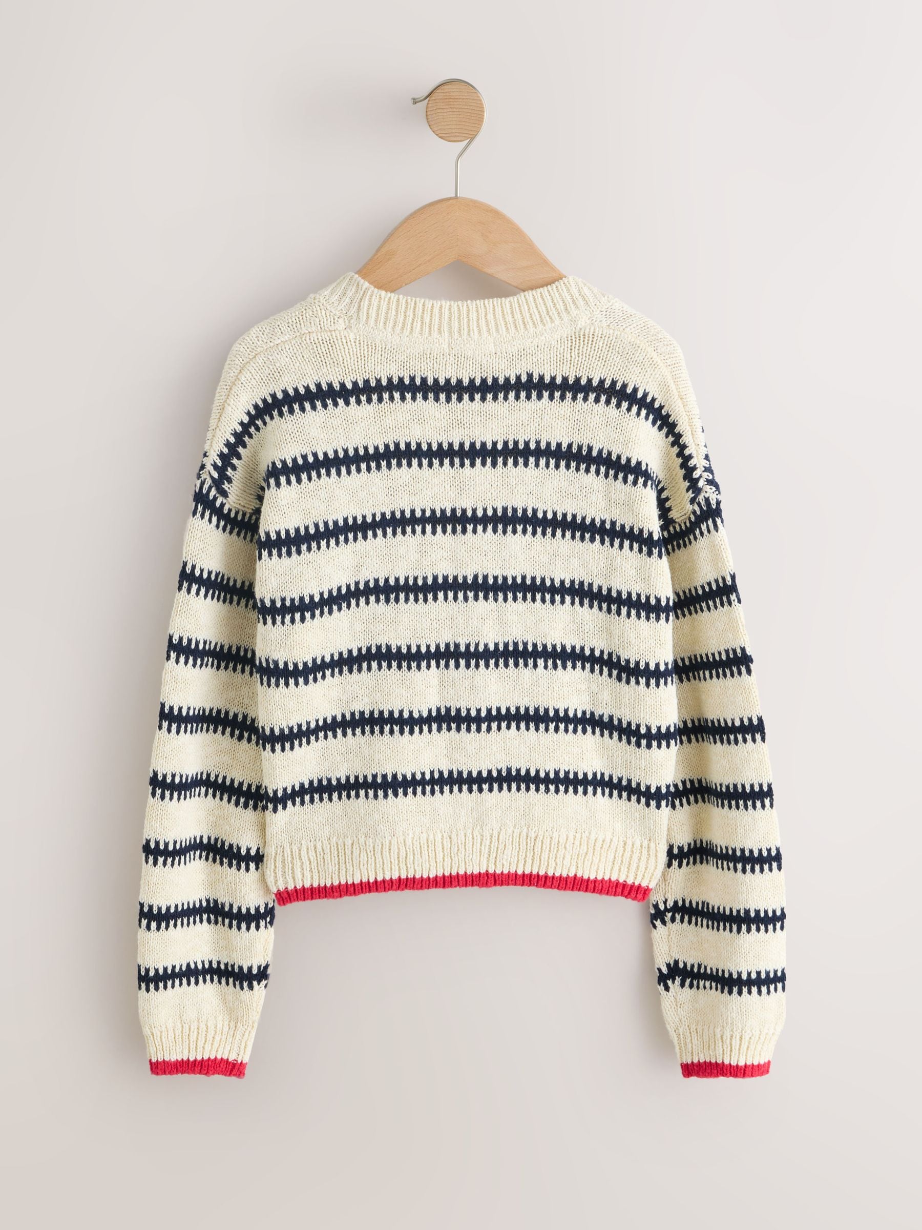 Dsiney Kidz - Mono Stripe V-Neck Stitch Cardigan (3-16yrs) image 4