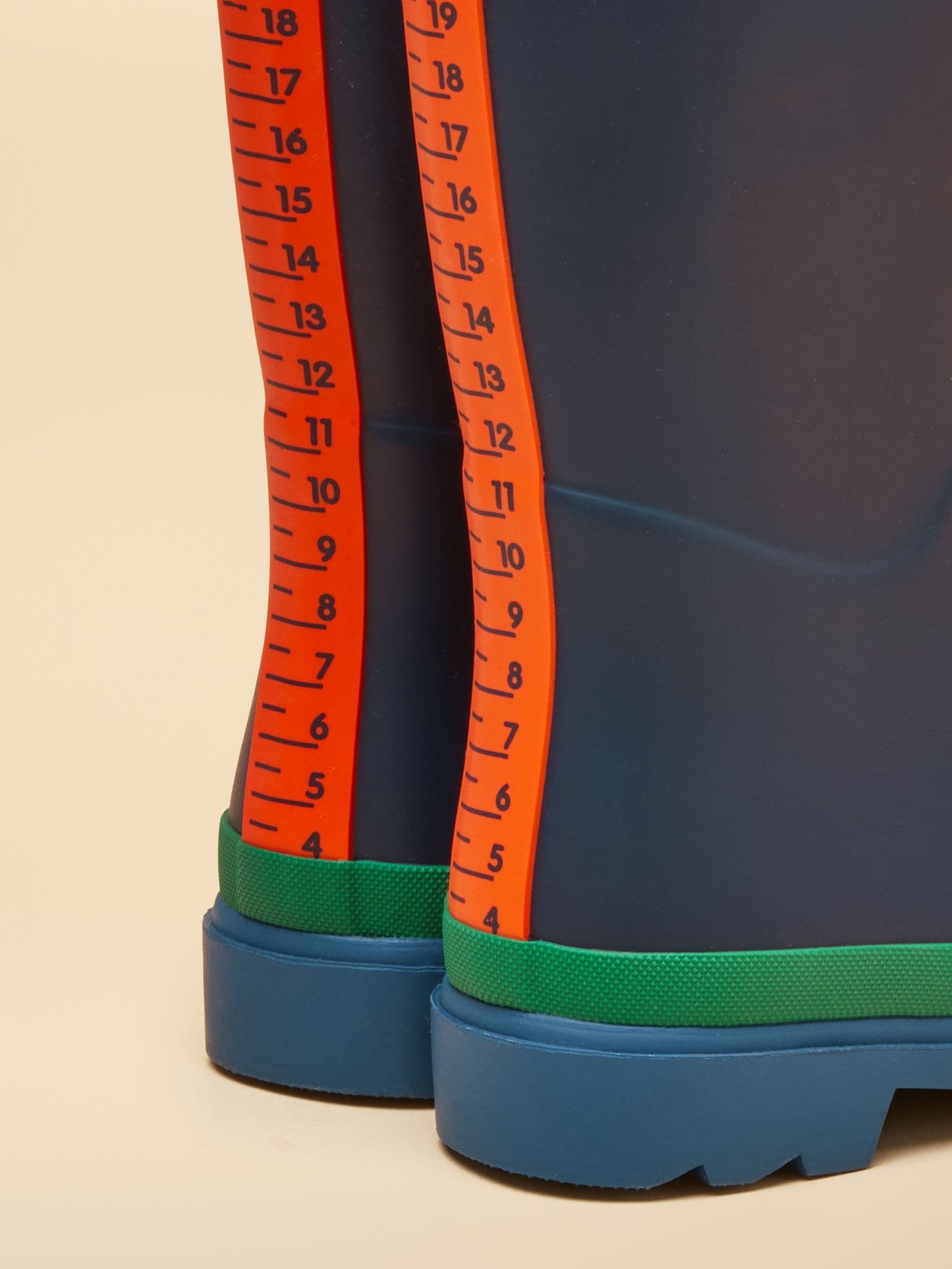 Joules Kids' Blue & Green Colourblock Wellies image 6