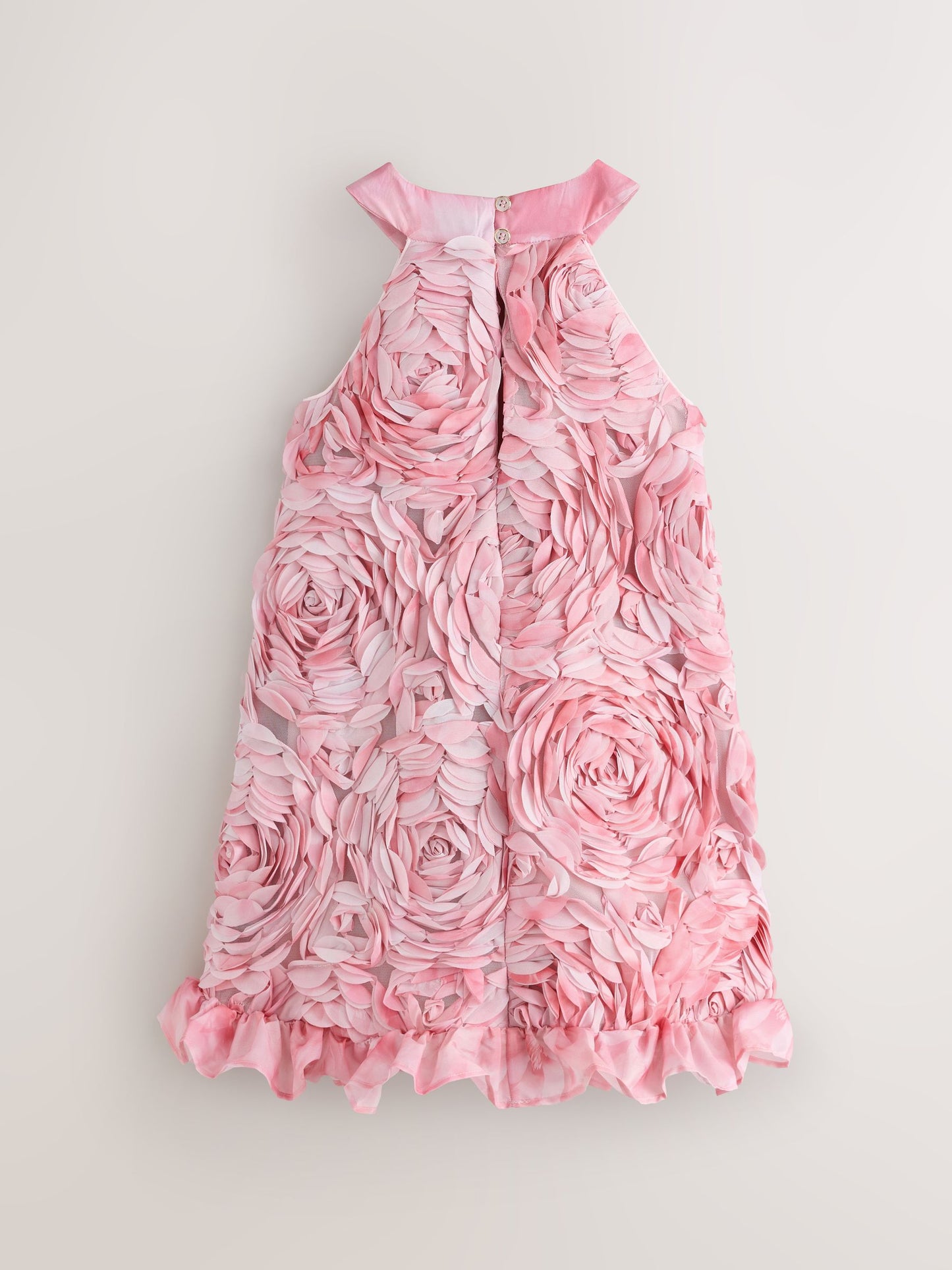 Baker by Ted Baker Pink 3D Textured Floral Halter Dress image 7