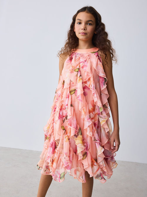 Baker by Ted Baker Floral Halter Waterfall Dress image 1