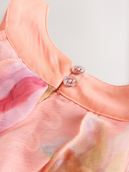 Baker by Ted Baker Floral Halter Waterfall Dress image 10