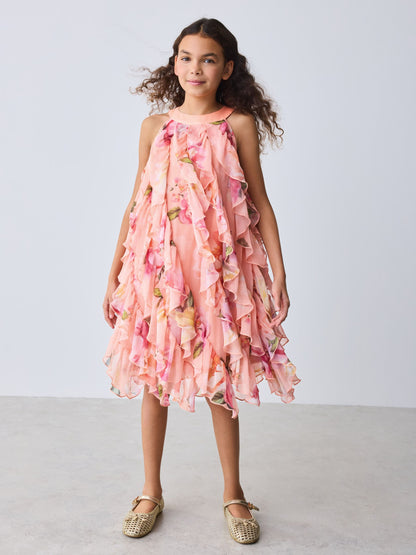 Baker by Ted Baker Floral Halter Waterfall Dress image 2