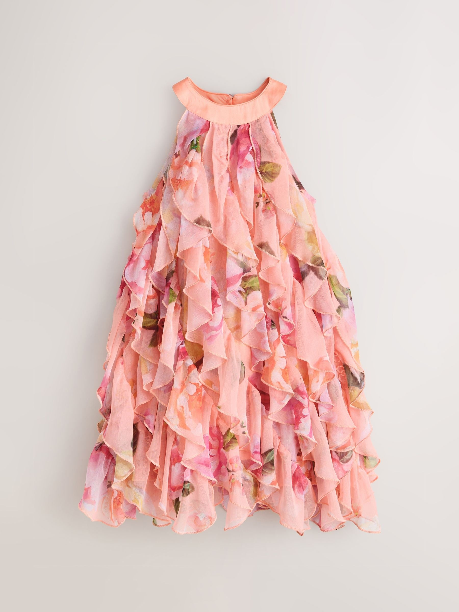 Baker by Ted Baker Floral Halter Waterfall Dress image 6