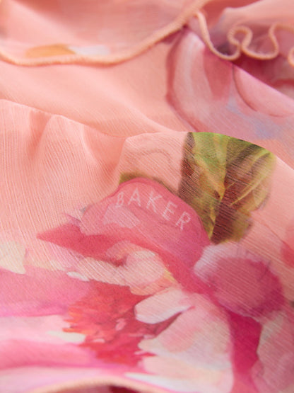 Baker by Ted Baker Floral Halter Waterfall Dress image 9