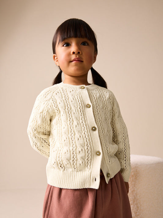 Ecru Cable Cardigan (3mths-7yrs) - image 1