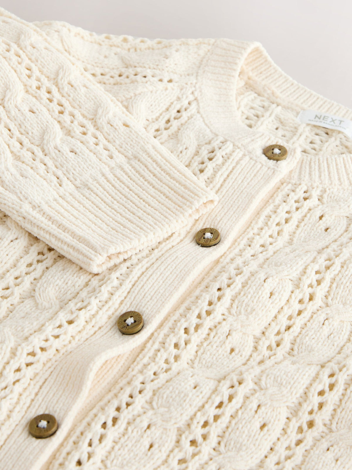 Ecru Cable Cardigan (3mths-7yrs) - image 8