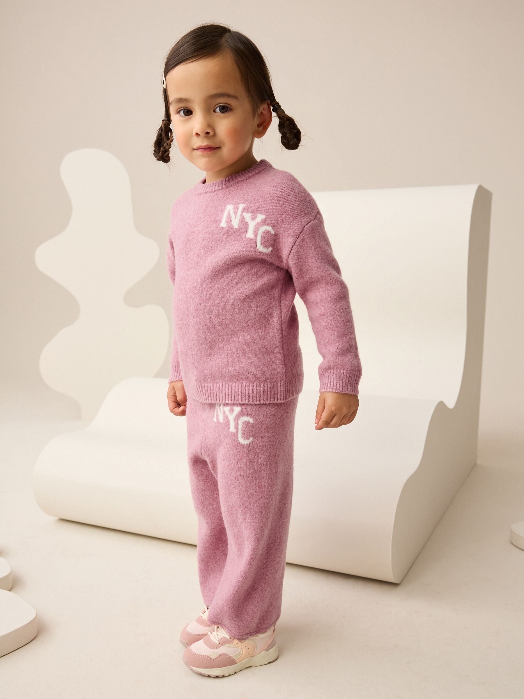 Dsiney Kidz - Pink Cosy NYC Knitted Set (3mths-7yrs) image 1