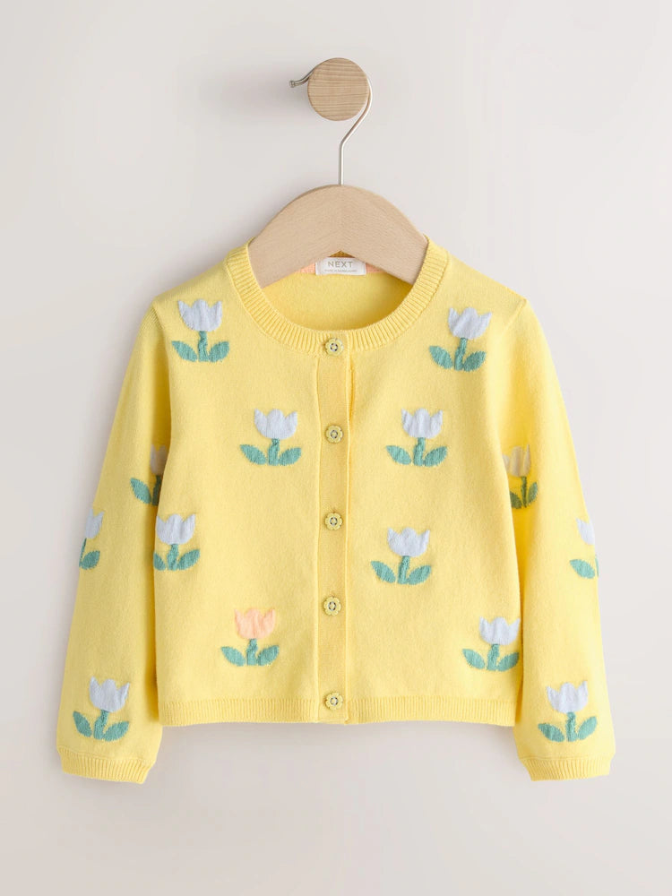 Yellow Tulip Cardigan (3mths-10yrs)