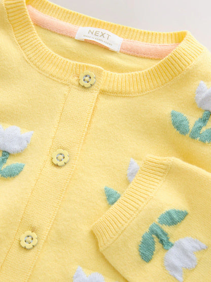 Yellow Tulip Cardigan (3mths-10yrs)