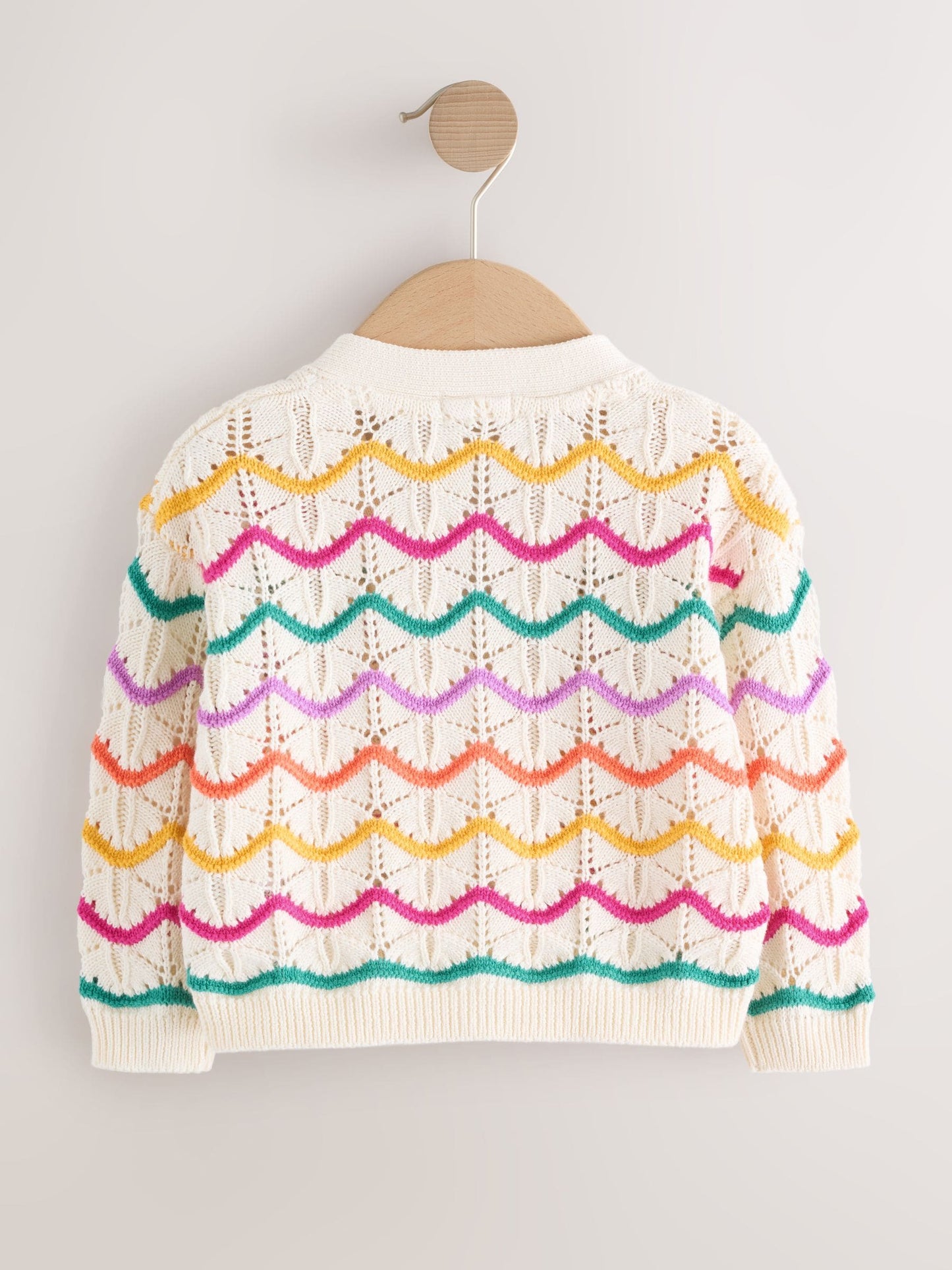 Rainbow Wavy V-Neck Cardigan (3mths-7yrs) image 6