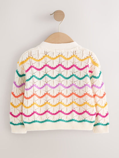 Rainbow Wavy V-Neck Cardigan (3mths-7yrs) image 6