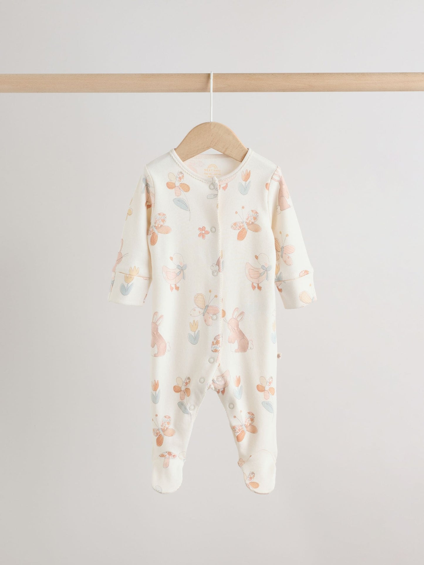 Yellow Baby Sleepsuits 3 Pack image 8