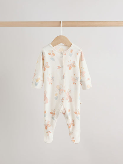 Yellow Baby Sleepsuits 3 Pack image 8