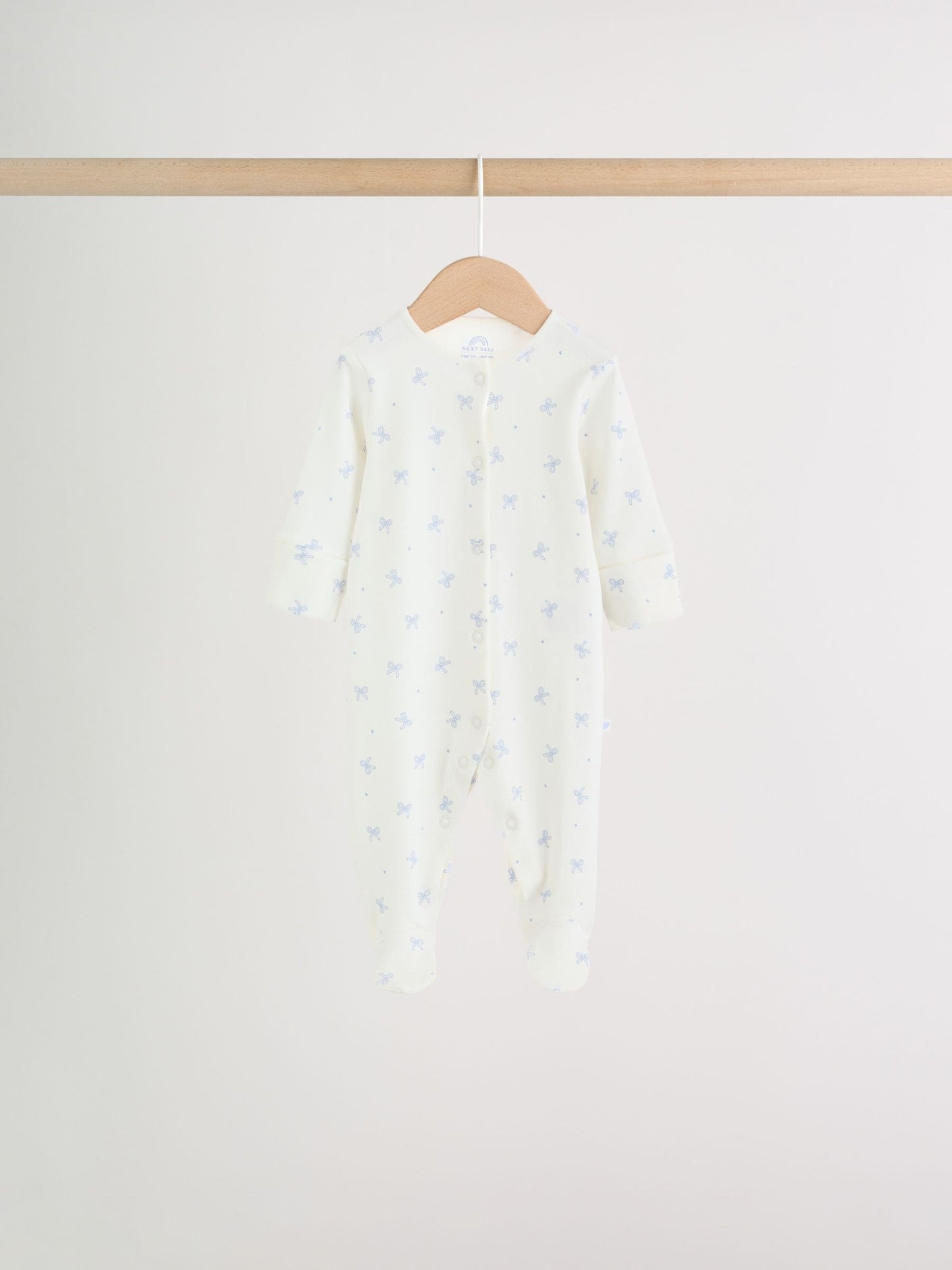 Blue Baby Sleepsuits 3 Pack (0mths-2yrs) image 4