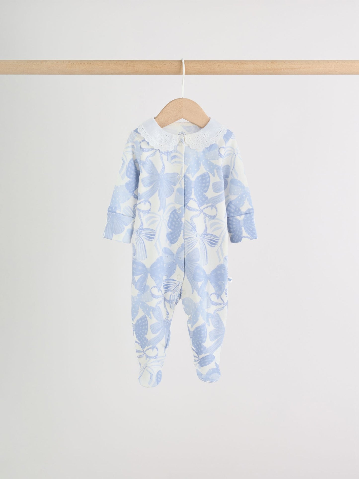 Blue Baby Sleepsuits 3 Pack (0mths-2yrs) image 5