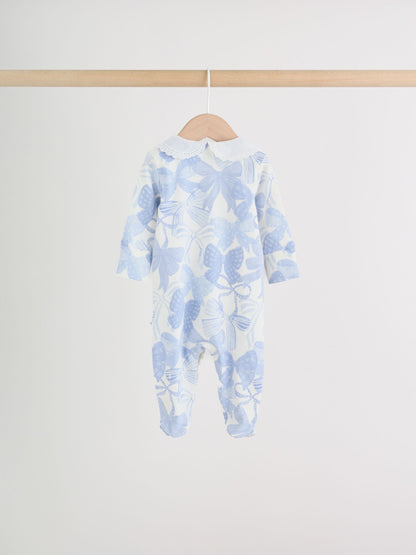 Blue Baby Sleepsuits 3 Pack (0mths-2yrs) image 6