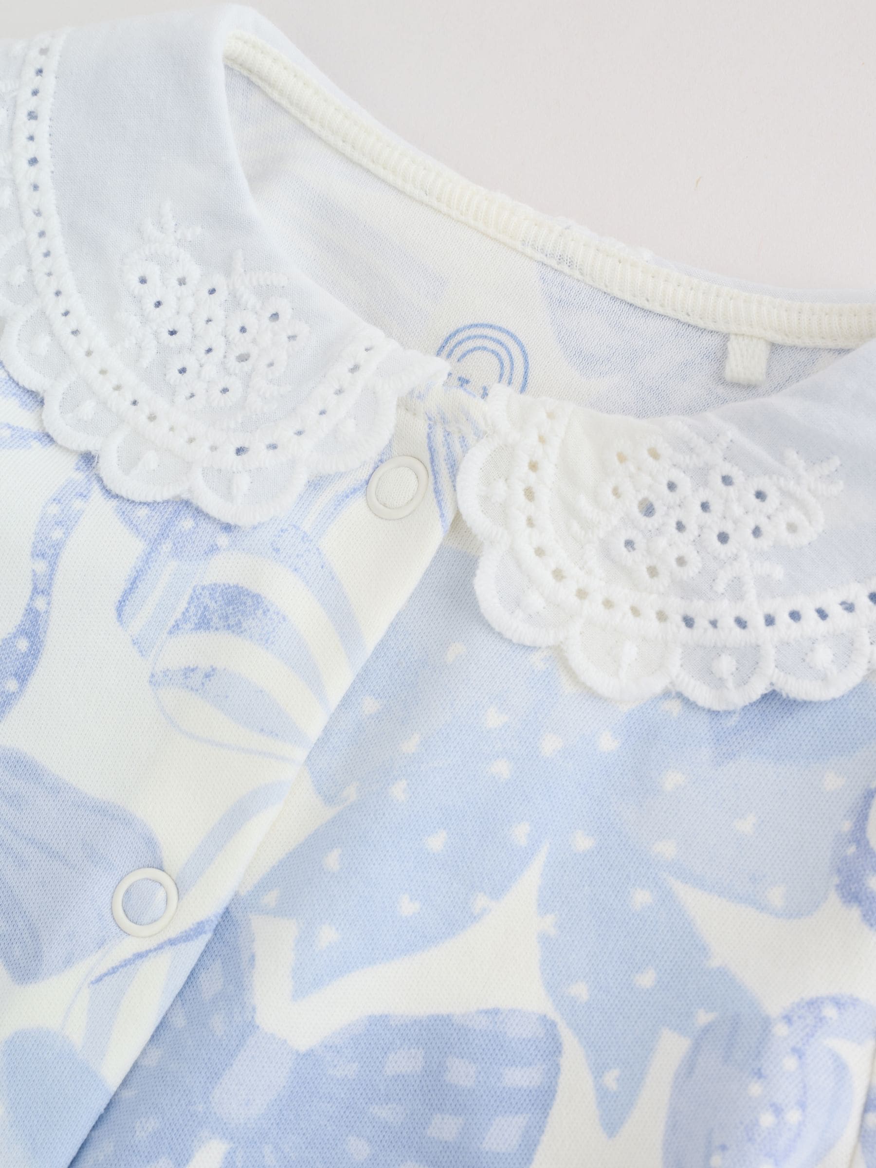 Blue Baby Sleepsuits 3 Pack (0mths-2yrs) image 8