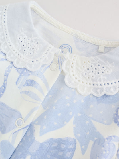 Blue Baby Sleepsuits 3 Pack (0mths-2yrs) image 8