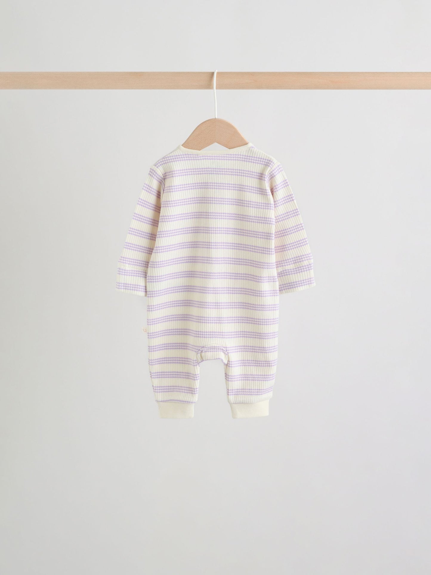 Lilac Purple Milk Club Two Way Zip Baby Sleepsuits 3 Pack (0mths-3yrs) image 4