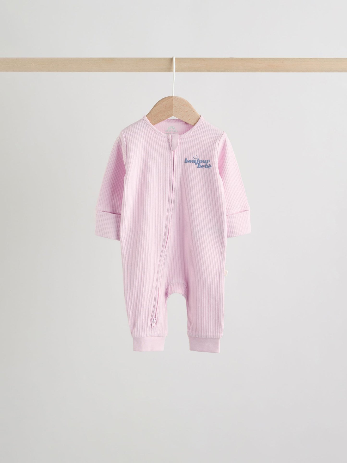 Lilac Purple Milk Club Two Way Zip Baby Sleepsuits 3 Pack (0mths-3yrs) image 5