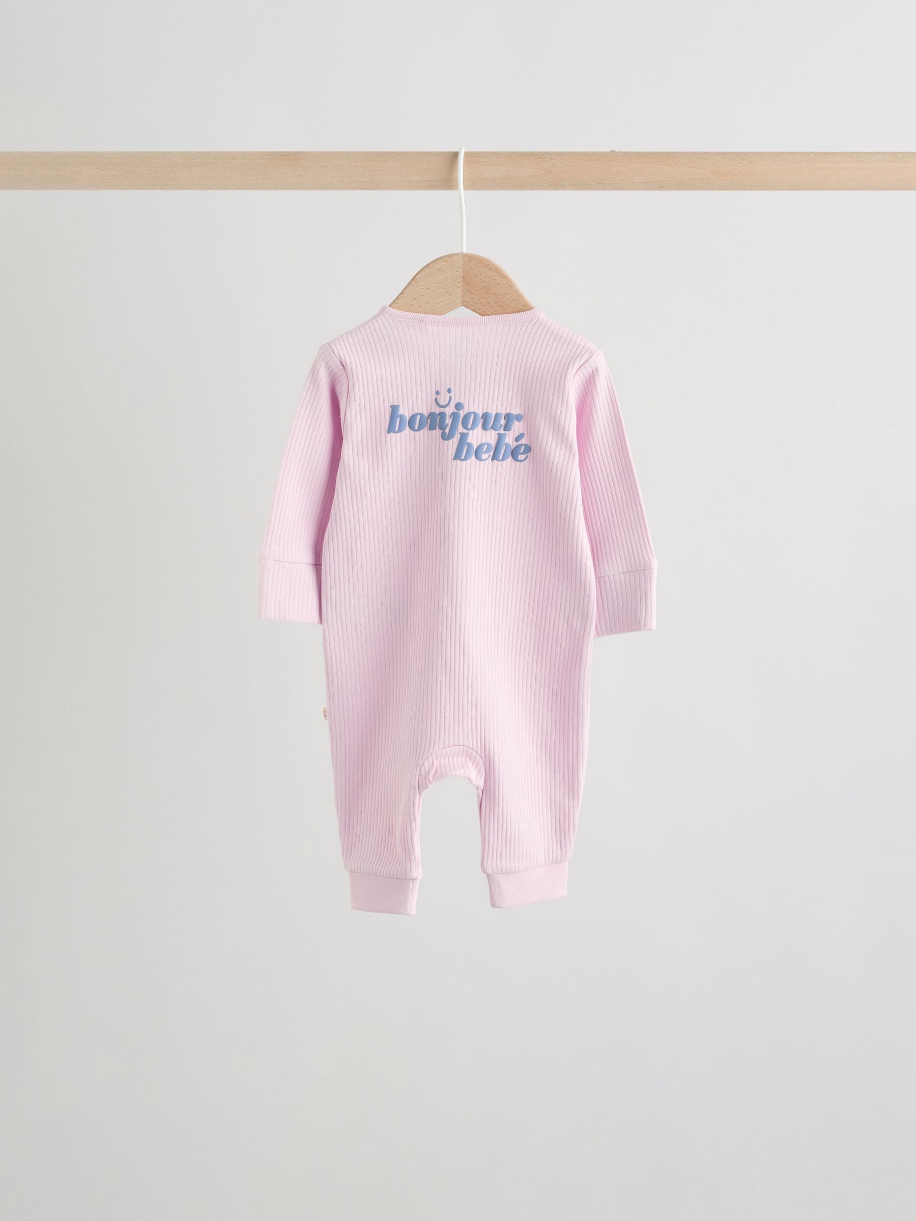 Lilac Purple Milk Club Two Way Zip Baby Sleepsuits 3 Pack (0mths-3yrs) image 6