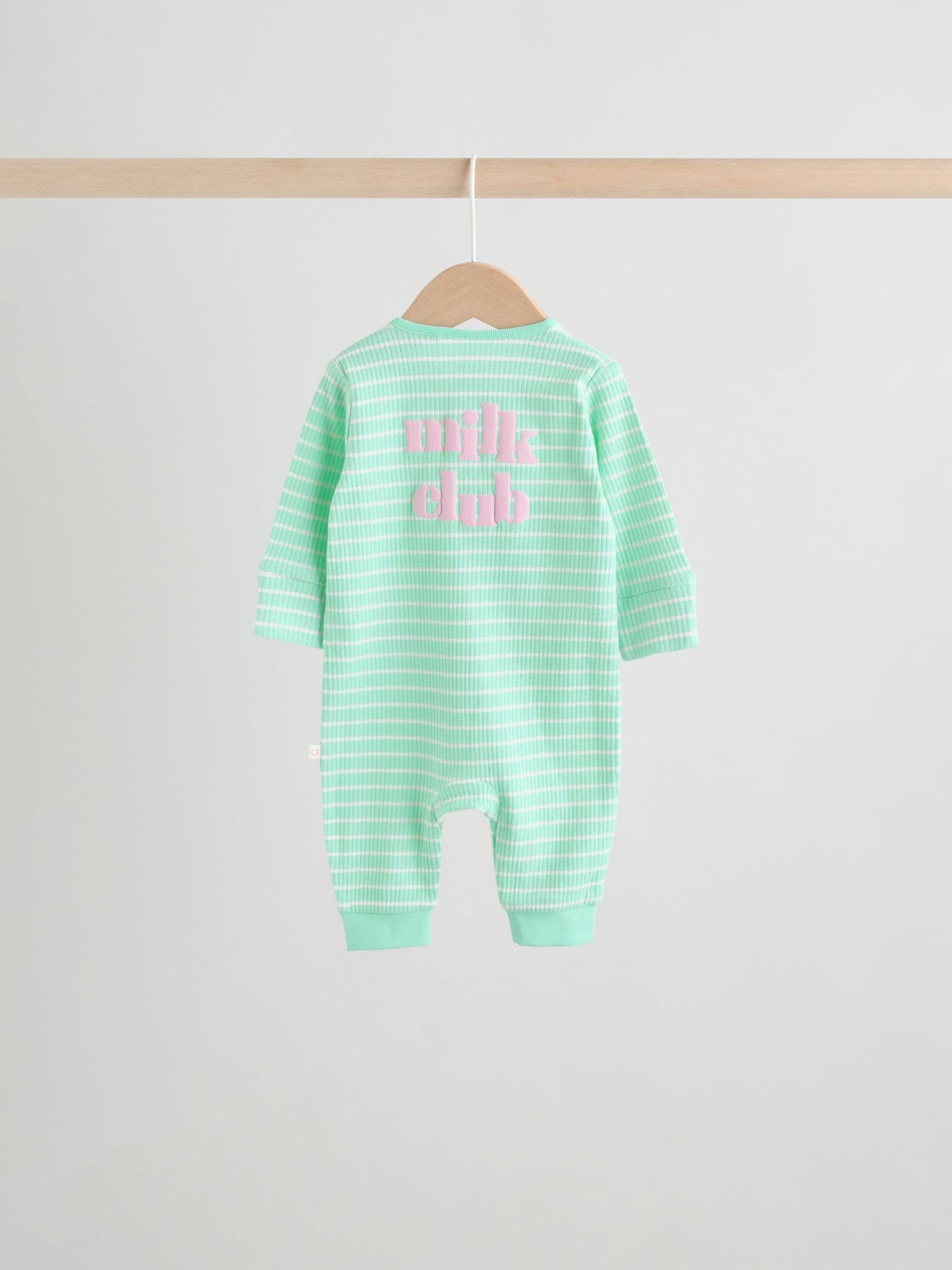 Lilac Purple Milk Club Two Way Zip Baby Sleepsuits 3 Pack (0mths-3yrs) image 8